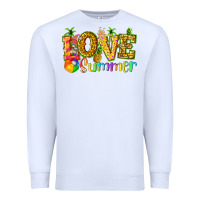 White love summer with pineapple Premium Sweatshirt - texasbilliewilder