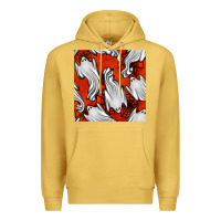 Antique Gold flying ghosts seamless pattern Premium Hoodie - BundleAndBundleShop