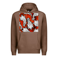 Chestnut flying ghosts seamless pattern Premium Hoodie - BundleAndBundleShop