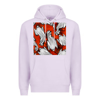 Lilac flying ghosts seamless pattern Premium Hoodie - BundleAndBundleShop