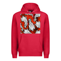 Cardinal flying ghosts seamless pattern Premium Hoodie - BundleAndBundleShop