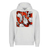 Dove Grey flying ghosts seamless pattern Premium Hoodie - BundleAndBundleShop