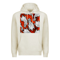 Oatmeal Heather flying ghosts seamless pattern Premium Hoodie - BundleAndBundleShop
