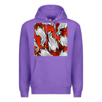 Purple flying ghosts seamless pattern Premium Hoodie - BundleAndBundleShop