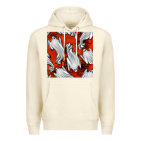 Sandshell flying ghosts seamless pattern Premium Hoodie - BundleAndBundleShop
