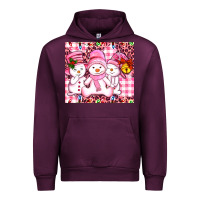 Mauve Wine pink snowgirls Urban Hoodie - AdoDesignShop