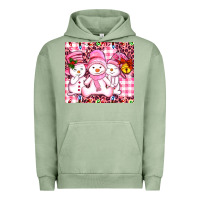 Pigment Oil Green pink snowgirls Urban Hoodie - AdoDesignShop