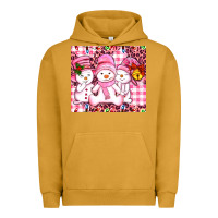Pigment Peanut Butter pink snowgirls Urban Hoodie - AdoDesignShop