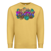 Antique Gold howdy Premium Sweatshirt - Zillion Design Studio