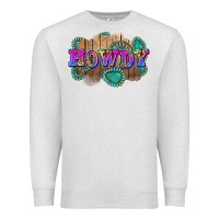 Oatmeal Heather howdy Premium Sweatshirt - Zillion Design Studio