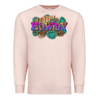 Pale Pink howdy Premium Sweatshirt - Zillion Design Studio