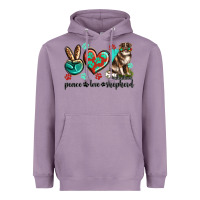 Lavender peace love australian shepherd Heavyweight Hoodie - texasbilliewilder
