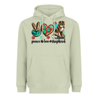 Matcha peace love australian shepherd Heavyweight Hoodie - texasbilliewilder