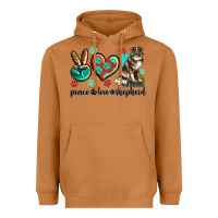 Meerkat peace love australian shepherd Heavyweight Hoodie - texasbilliewilder