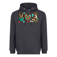 Smoke peace love australian shepherd Heavyweight Hoodie - texasbilliewilder