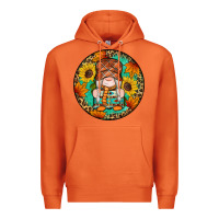 Carrot fall gnomes round earrings 2 Premium Hoodie - Artiststas