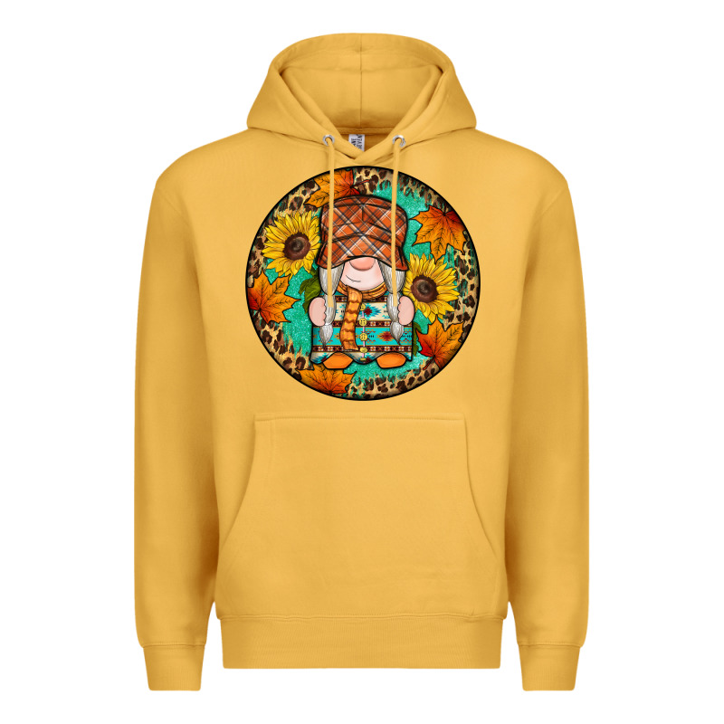 Fall Gnomes Round Earrings 2 Premium Hoodie by Artiststas | Teevron