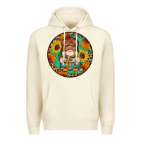 Sandshell fall gnomes round earrings 2 Premium Hoodie - Artiststas