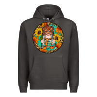 Smoke fall gnomes round earrings 2 Premium Hoodie - Artiststas