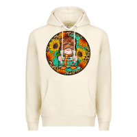 Tofu fall gnomes round earrings 2 Premium Hoodie - Artiststas