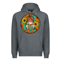 Rock fall gnomes round earrings 2 Premium Hoodie - Artiststas