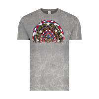 Cloud Rock usa camouflage rainbow Vintage Tee - Artiststas
