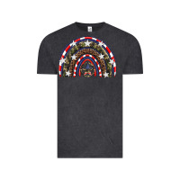 Vintage Black usa camouflage rainbow Vintage Tee - Artiststas