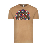 Vintage Camel usa camouflage rainbow Vintage Tee - Artiststas