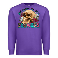 Purple find someone who grows flowers Premium Sweatshirt - Zillion Design Studio