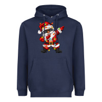 Navy afro dabbing santa Heavyweight Hoodie - Zillion Design Studio
