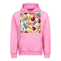 Fuchsia Pink school seamless pattern Urban Hoodie - BundleAndBundleShop