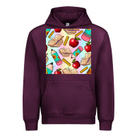 Mauve Wine school seamless pattern Urban Hoodie - BundleAndBundleShop