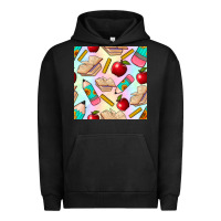 Pigment Black school seamless pattern Urban Hoodie - BundleAndBundleShop