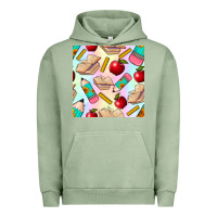 Pigment Oil Green school seamless pattern Urban Hoodie - BundleAndBundleShop