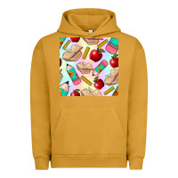 Pigment Peanut Butter school seamless pattern Urban Hoodie - BundleAndBundleShop