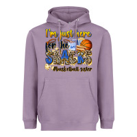 Lavender im just here for the snacks basketball sister Heavyweight Hoodie - Zillion Design Studio