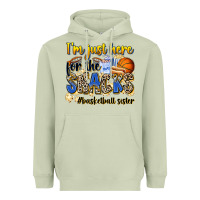 Matcha im just here for the snacks basketball sister Heavyweight Hoodie - Zillion Design Studio