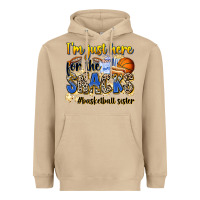 Mushroom im just here for the snacks basketball sister Heavyweight Hoodie - Zillion Design Studio