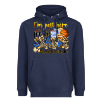 Navy im just here for the snacks basketball sister Heavyweight Hoodie - Zillion Design Studio