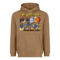 Toasted Coconut im just here for the snacks basketball sister Heavyweight Hoodie - Zillion Design Studio