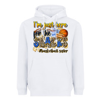 White im just here for the snacks basketball sister Heavyweight Hoodie - Zillion Design Studio