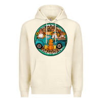 Sandshell fall gnomes round earrings 3 Premium Hoodie - Artiststas