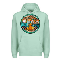 Seafoam fall gnomes round earrings 3 Premium Hoodie - Artiststas