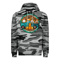 Slate Camo fall gnomes round earrings 3 Premium Hoodie - Artiststas