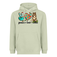 Matcha peace love collie Heavyweight Hoodie - texasbilliewilder