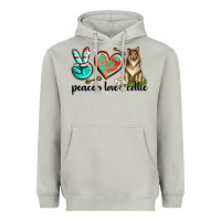 Moon Dust peace love collie Heavyweight Hoodie - texasbilliewilder