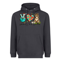 Smoke peace love collie Heavyweight Hoodie - texasbilliewilder