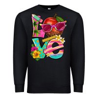 Black love summer teacher Premium Sweatshirt - texasbilliewilder