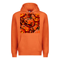 Carrot halloween pumpkin seamless pattern Premium Hoodie - BundleAndBundleShop