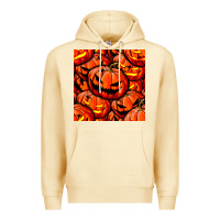 Pina Colada halloween pumpkin seamless pattern Premium Hoodie - BundleAndBundleShop